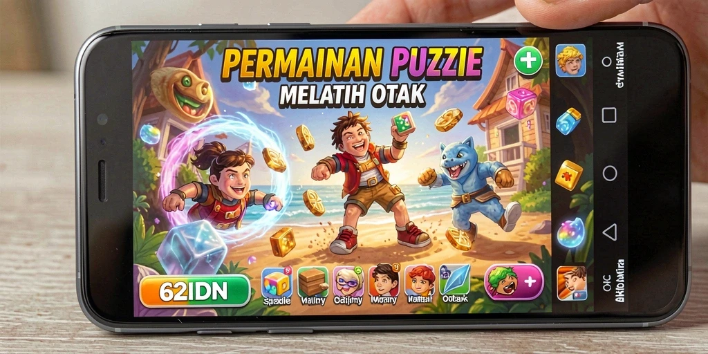 Tampilan gameplay 62IDN yang penuh warna dan menantang.