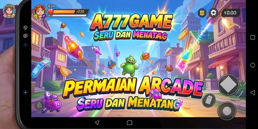 Tampilan gameplay A777GAME yang penuh aksi dan seru.