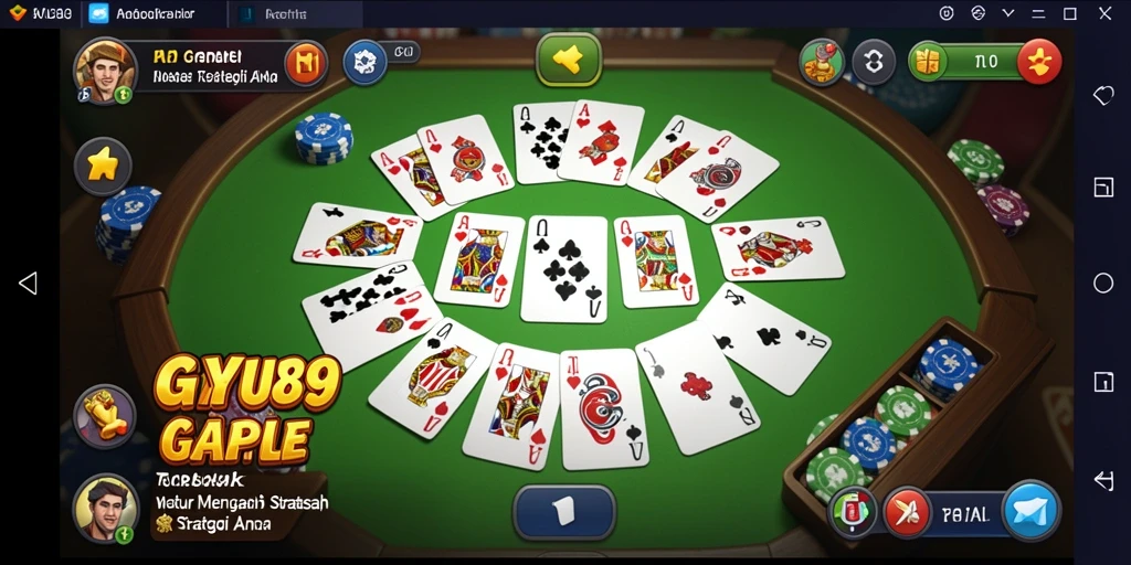 Tampilan gameplay AYU89 yang seru dan interaktif dalam permainan Gaple.
