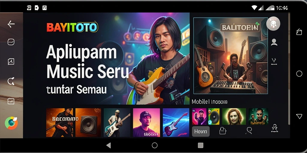 Tampilan gameplay interaktif di BAYITOTO dengan berbagai tantangan musik.