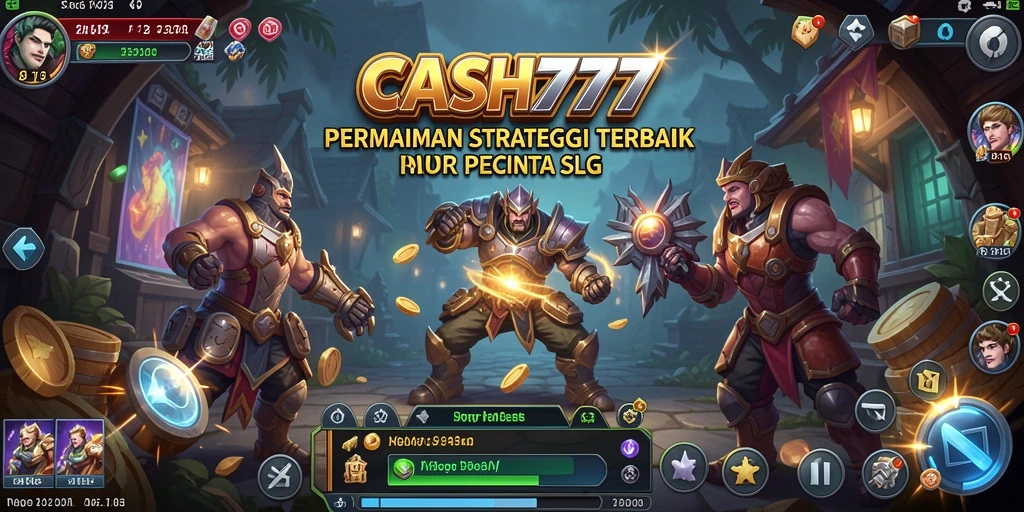 Screenshot memperlihatkan aksi seru gameplay SLG dalam CASH777.