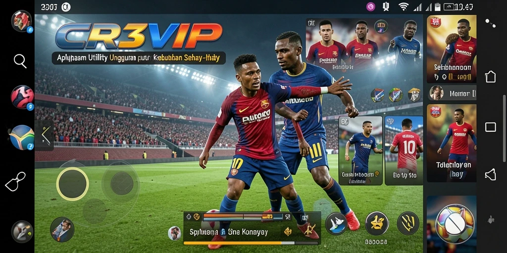 Screenshot utama CR7VIP yang menampilkan antarmuka aplikasi Utility.