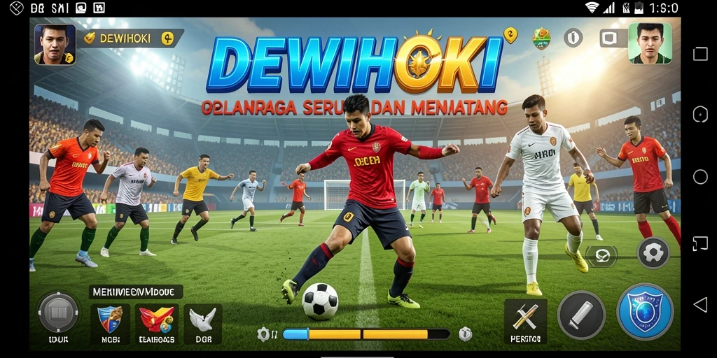 Gameplay mendebarkan dari DEWIHOKI dengan berbagai cabang olahraga.