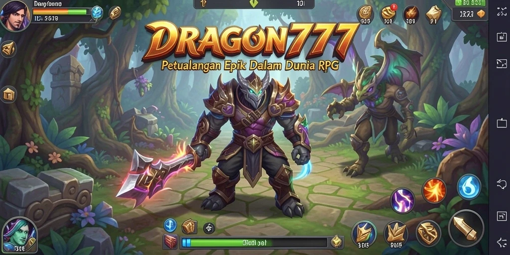 Tampilan gameplay RPG yang memukau di DRAGON777.