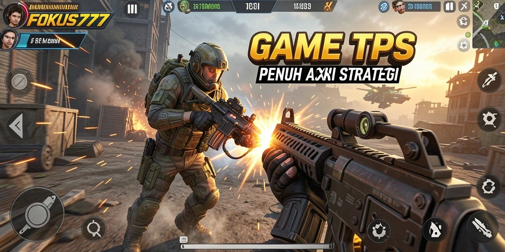 Tampilan gameplay seru dalam FOKUS777 dengan aksi tembak-menembak yang mendebarkan.