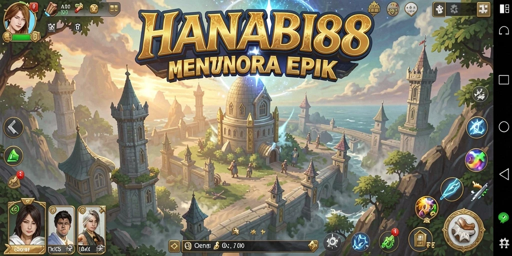 Gameplay intens dari HANABI88 dalam pertahanan menara.