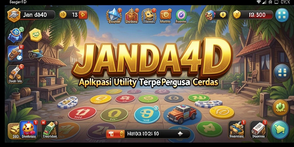 Tampilan aplikasi JANDA4D dengan berbagai fitur utilitas yang inovatif.