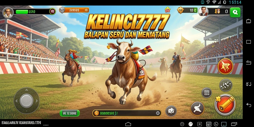 Tampilan gameplay seru dengan mobil balap yang menantang.