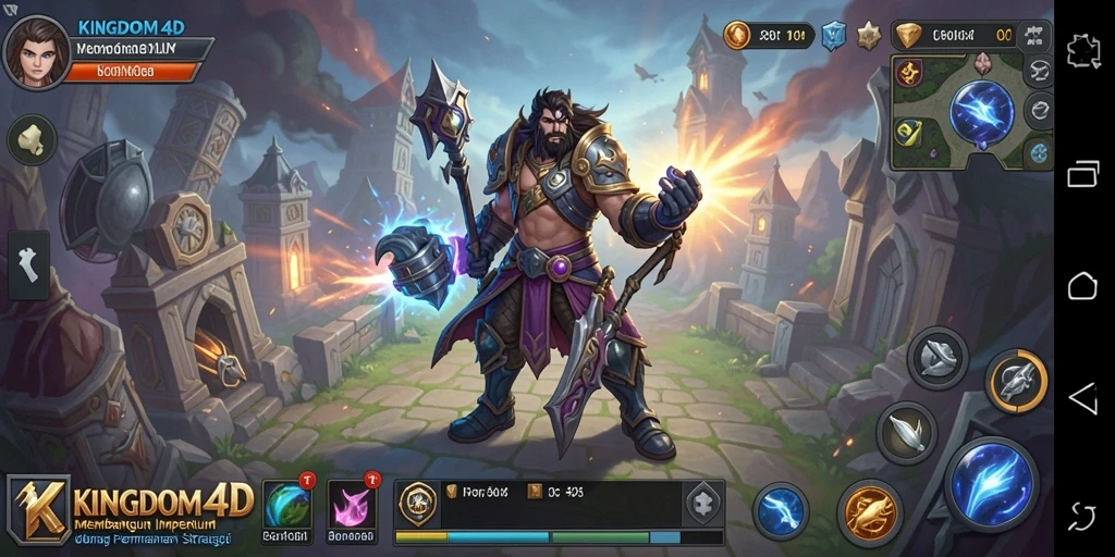 Gameplay mendebarkan dalam KINGDOM4D, strategi membangun kerajaan yang menarik.