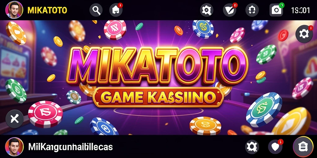 Tampilan gameplay seru dengan berbagai permainan kasino yang menarik.