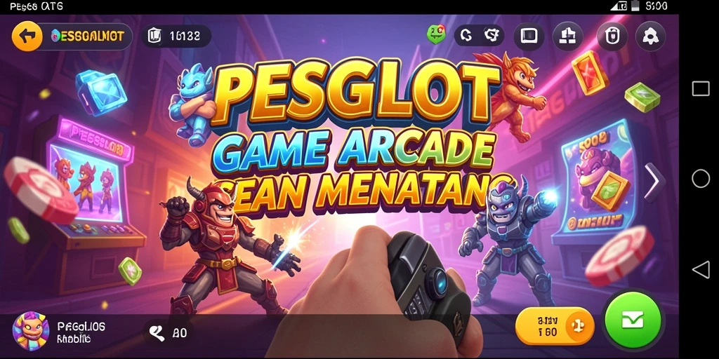 Tampilan gameplay PESGSLOT di mana pemain beraksi dengan grafis menarik.