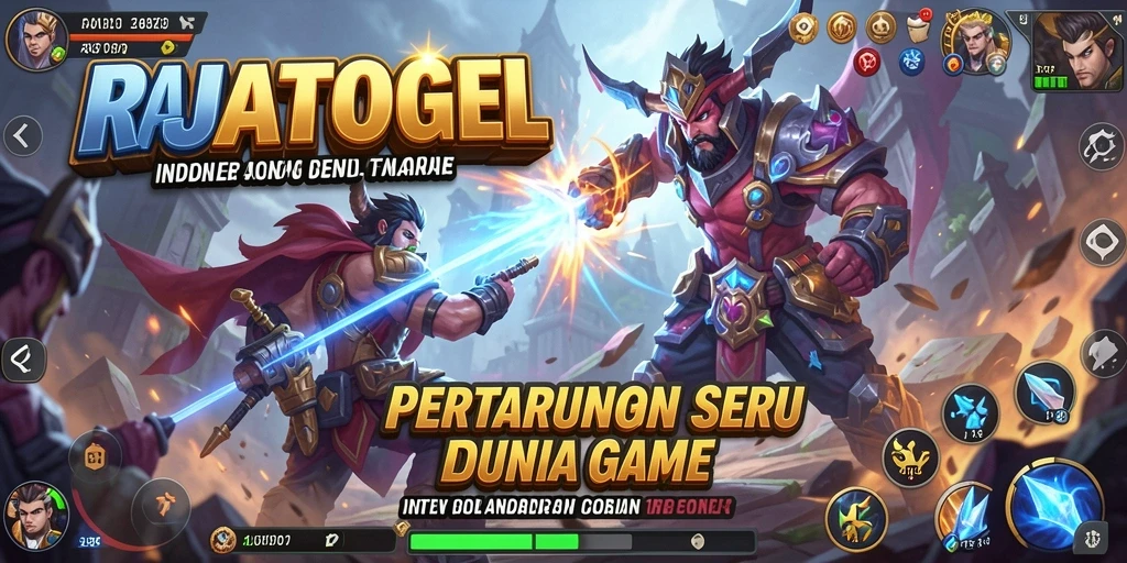 Tampilan gameplay intens dan grafis menakjubkan dari RAJATOGEL saat bertarung.