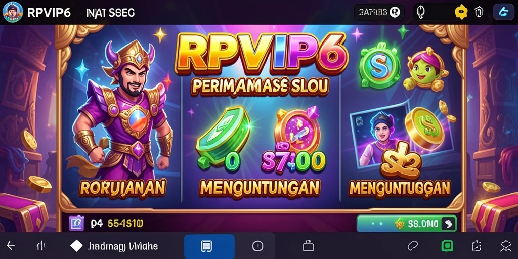 Tampilan slot RPVIP6 dengan grafis menawan dan gameplay seru.