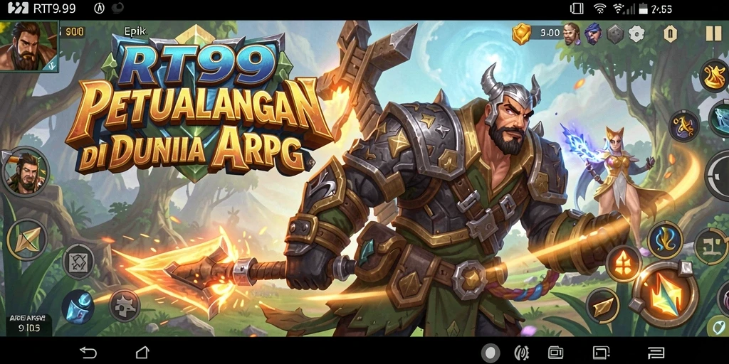 Gameplay seru dalam dunia fantasi RT99 yang menantang.