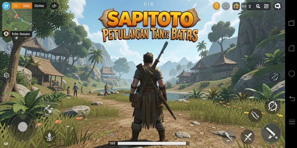 Tampilan layar dari gameplay Open World SAPITOTO yang menarik dan penuh petualangan.