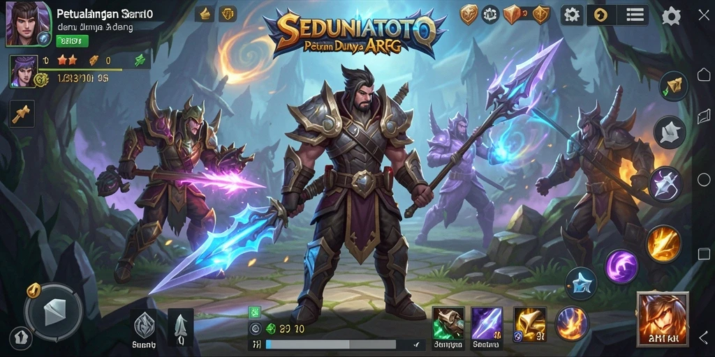 Screenshot gameplay SEDUNIATOTO menampilkan pertarungan seru dalam dunia ARPG.