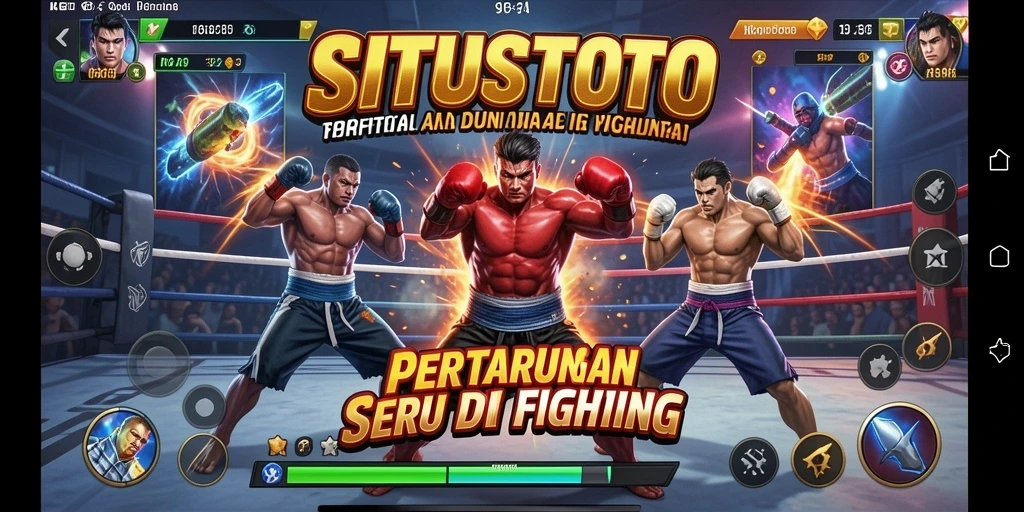 Tangkapan layar dari gameplay bertarung di SITUSTOTO.