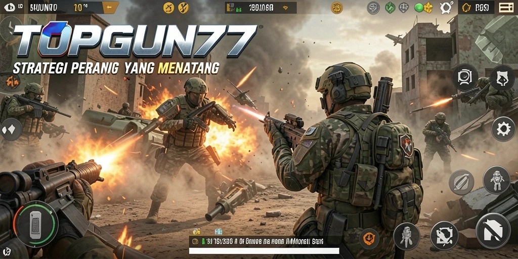 Screenshot gameplay menampilkan aksi strategi yang mendalam.