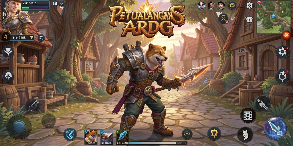 Tampilan gameplay ARPG seru di VW108 dengan pertarungan yang mendebarkan.