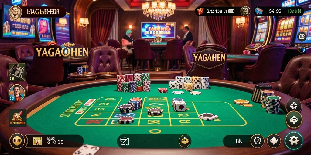 Tampilan gameplay langsung yang mendebarkan di YAGAOHEN.